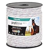 VOSS.farming Kunststoffseil 6mm mit Seilverbindern – Länge wählbar - Weidezaunseil Weidezaun Litze Kordel für Pferdezaun Pferdekoppel