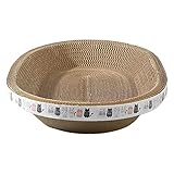 Rund Katzenkratzbretter - Ovales Kratzbrett Schüssel Nest, Kratzpappe für Katzen, Corrugated Lounge Bett, Kratzmöbel für Couch