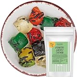 Saliamo | 200g Lakritz Bonbon, Cachou Bonbons mit Anisöl und Lakritzstreuseln, Retro Süßigkeit - Bonbons wie früher - Jahrmarkt Bonbons - Deutsche Manufaktur