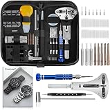 Eventronic Uhrenwerkzeug Set, Uhr Reparatur Uhrmacherwerkzeug Uhr Werkzeug Tasche Watch Tools in Schwarze Nylontasche