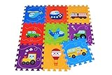 KNORRTOYS.COM 21025 Puzzlematten, „Fahrzeuge“/ 9-TLG./ 30 cm