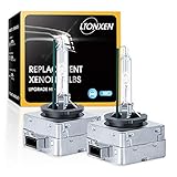 LTONXEN D3S Xenon 6000K Brenner, 12V 35W Kalt weiß Auto Scheinwerferlampe HID Entladungs Lampe Ersatz Kit. (2 Stück)