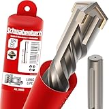 SCHWABENBACH ® SDS Max Bohrer 40mm x 480 x 600 - Betonbohrer - Präzises & schnelles Bohren in Beton - mit Hartmetall Spitze - Steinbohrer Lang - Kein Einhaken in Armierungseisen (kein SDS PLUS)