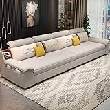 Kompaktes Sofa Ecksofa mit Stauraum Federsitz Modern Super Komfort Stoff Schlafsofa für Wohnzimmer oder Schlafzimmer
