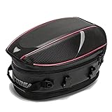 Hecktasche Motorrad für Yamaha Mt03 MT03, wasserdichte Motorrad Hecktasche große Kapazität Erweiterbare Satteltasche Gepäckträgertasche Seite Pannier Schwanz Tasche,A