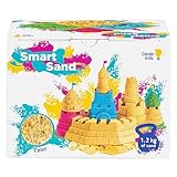 Genio Kids Magic Sand, 1,2 kg Knete Sand, Sandknete für Kinder, Magischer Sand Nachfüllpack, Modelliersand für Mädchen und Jungen (Natural)