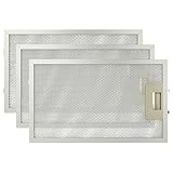 vhbw 3x Filter Metallfettfilter kompatibel mit AEG 8160D-B, 8160D-AL, 8160D-M/GB, 8160D-M, 8160D-W Dunstabzugshaube - 32,5 x 19,6 x 0,85 cm, Metall