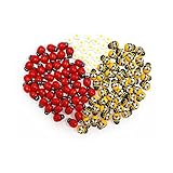 ZWZNBL 120 Stück Selbstklebende Marienkäfer Bienen Blumen Holzverzierungen für DIY Handwerk Dekoration, Aufkleber für Karten