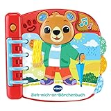 VTech Baby Zieh-Mich-an-Bärchenbuch – Interaktives Buch mit Lerninhalten zum Wetter – Mit Liedern und Melodien – Für Kinder von 12-36 Monaten