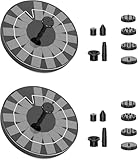 AISITIN Solarbrunnen für Draussen, 2PCS 3,5W Solar Springbrunnen für Außen mit 4 Stützstangen Solar Teichpumpe mit 10 Düsen Solar Schwimmender Fontäne Pumpe für Garten, Teich, VogelBad,DIY Wasserspiel