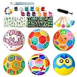 Fußball Malen Lampe,Kreatives Fußball Graffiti Malen Spielzeug Für Kinder | Kunstset Mit Pinsel Für Kinder Geburtstag Weihnachten Kinderzimmer Wohnzimmer