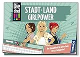 KOSMOS 684594 Die drei !!! Stadt Land Girlpower, Spielblock mit Die drei Ausrufezeichen, Stadt Land Fluss, tolles Geschenk für Mädchen und Jungen ab 8 Jahre