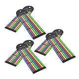 Veemoon 6 Stück Haftmarker Set mit Transparente Lese Tabs für Bücher Selbstklebende Annotation Streifen Kurze und Lange Indexmarker für Schule und Büro