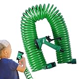 shuhauk Erweiterbarer Wasserschlauch | Bootsschlauch mit Sprühdüse, 5 Bewässerungsmodi, ergonomischer Sprüher, Bewässerungssystem, Bewässerungswerkzeug für Pflanzengarten, Blumen- und