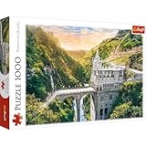 Trefl 10724 Santuary, 1000 Elemente-Kolumbianische Basilika, Südamerika, DIY, kreative Unterhaltung, Klassische Puzzles für Erwachsene und Kinder ab 12 Jahren, Heiligtum von Las Lajas, Kolumbien