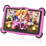 EagleSoar Kinder Tablet 7 Zoll Android 15, Tablet Kinder mit 10GB RAM+64GB ROM+TF 1TB, Kindersicherung, iWAWA, Octa-Core, 4000mAh, 2.4G/5G WiFi, BT 5.0 （Rosa）