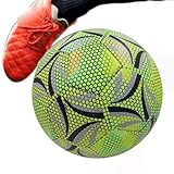 Generisch Leuchtender Fußball - Sport Outdoor Leuchtball - Wasserdichter Fußball für Spaß Kinder Geburtstagsfeiern Spiele Sporttraining Weihnachten und Outdoor