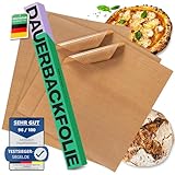 NetroxHome® - Dauerbackfolie & Grillmatte (4er Set) für Backofen und Grill - wiederverwendbares Backpapier - extrem hitzebeständig & antihaft - 100% lebensmittelfreundlich - Grillrost (36x42cm)