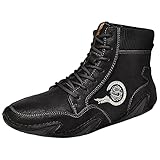 Wanderschuhe Herren Wasserdichte BarfußSchuhe Aus Leder Trekkingschuhe Turnschuhe Outdoor Sicherheitsschuhe Fitnessstudio High Top BarfußSchuhe Sportschuhe Slip On Sneaker Arbeitsschuhe Laufschuhe