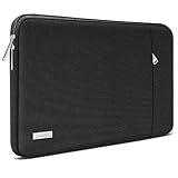 TECOOL Laptoptasche 15,6 Zoll Laptop Hülle,wasserdichte Notebooktasche Schutzhülle Notebook Sleeve Schutztasche für 15-15,6' HP Dell Lenovo Thinkpad Ideapad Acer ASUS Chromebook Samsung, Schwarz