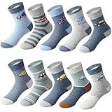 Domee Jungen Socken Kindersocken Strümpfe Baumwolle 10er-Pack Kaninchen 24-26 (Herstellergröße M)