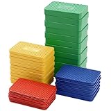 48 Stück Unterlegplatten Kunststoff, 60x40 mm Abstandshalter Kunststoff, Universal Unterlegplatten 60x40 mm, Ausgleichsplättchen, Kunststoffplatten, Distanzklötze, 1,5mm/3mm/5mm/10mm