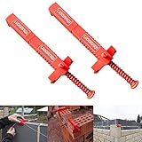 Tom Tool LXQ Verlängerte Ziegelschnur-Clips, 15-18 cm, paarweise, Orange