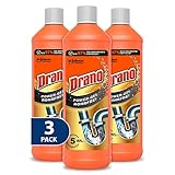 Drano (Mr Muscle) Extra Stark, Power Gel Rohrfrei Abflussreiniger, Rohrreiniger, für Küche & Bad, entfernt Verstopfungen, 3er Pack (3 x 1000 ml)