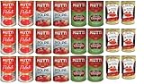 Mutti Tomaten Mix 24er Vorratspack Pelati Ganze Tomaten + Polpa Tomatenfruchtfleisch + Ciliegini Kirschtomaten & Italian Gourmet Polpa 24 x 400 g Dosen 100% italienische Tomaten, ideal für Sugo, Pizza