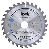 kwb Kreissägeblatt 190 x 30 mm, schneller Schnitt, Sägeblatt geeignet für Weich- und Hartholz, Tischlerplatten und Spanplatten
