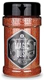 Ankerkraut Magic Dust, BBQ Rub, Marinade für Fleisch, Gewürzmischung zum grillen, allzweck Gewürz mit Paprika geräuchert nach Originalrezept, 230 g im Streuer