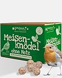 Futterbauer Meisenknödel 200 Stück ohne Netz, Hochwertige Meisenknödel für Wildvögel, ca. 90 g je Knödel, mit Vitaminen & Fetten