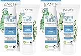 SANTE Naturkosmetik Moisture Fresh Feuchtigkeitscreme Hyaluron, Squalan & Bio-Aloe-Vera - 50 ml - intensive Feuchtigkeit für trockene Haut - langanhaltende Gesichtspflege - vegan & natürlich
