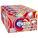 EXTRA® REFRESHERS Strawberry Lemon, erfrischendes Geschmackserlebnis, 12x8 Stück