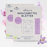 oecolife Waschmittel Blätter, 2x 60 Waschladungen, Vollwaschmittel Made in EU, Waschmittelsteifen für Weiß- und Buntwäsche, wasserlöslich, biologisch abbaubar, nachhaltig, Waschstreifen, Waschblätter