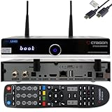 Octagon SF8008 4K Twin Supreme V3 UHD E2 2xDVB-S2X Linux PVR Twin Sat Receiver,2.4/5G Dual-Band WiFi, 1Gbit LAN, M.2 Schnittstelle, HDR 10, BT 5.1, IR-Fernbedienung, HTS e-com HDMI-Kabel