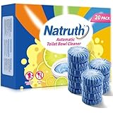 NATRUTH WC Reiniger 20PCS Spülkasten Tabs Reinigungswürfel für Wasserkästen für hygienische Frische und Kalkschutz Wasserkästen WC-Tabs Zitronenduft