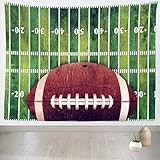 Wandteppich Ballspiele 250x300 cm Groß Wandteppiche Amerikanischer Fußball 3d Druck Wandbehang XXL Tapisserie Wandtuch für Wohnzimmer Schlafzimmer Wohnheim Wanddeko a-8420