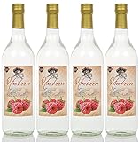 Himbeere Framboise 1,0 Liter 4 Flaschen DLG Gold, Kultbrand (Mengenrabatt  siehe Beschreibung) Nürnberg Vom Hersteller Himbeer-Schnaps Qualität 1000 ml