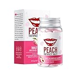 Pfirsich-Reinigungs-Zahnpasta (fest) 2Box*30Stück - Weißt Zähne auf & entfernt Gelbheit, frischt den Atem auf, praktisch für unterwegs, schonend für Zahnschale