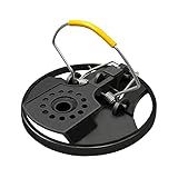 AUFIKR 2 Stück Runde Hochsensible Rattenfalle, Extra Starke Doppelte Feder Schlagfalle, Einfache Anwendung mit Köder, Effektive Mausefallen Testsieger für Haus und Garten (14,5×10 cm)