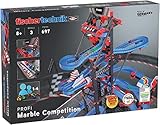 fischertechnik 564070 Kugelbahn Marble Competition – Bausatz für Kinder ab 8 Jahren, Lernspielzeug für einen oder mehrere Spieler, fördert technisches Verständnis, K.a.