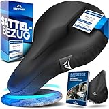 NEXTCOVER® CoverOne Universal Gel Sattelbezug Fahrrad inkl. Regenschutz [Memory-Foam] I Fahrradsattel Überzug mit Polster I Sattelschutz Fahrradsitz für Damen & Herren I Gelsattel Polsterung