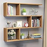 Schweberegale aus Holz – moderne Wand-Display für Wohnzimmer, Arbeitszimmer, Bürodekoration