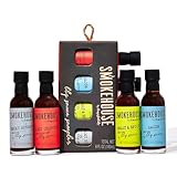 Smokehouse by Thoughfully Gourmet BBQ Saucen Probier-Set - Geschenkbox mit 4 veganen Barbecue Grill-Saucen - 4 x 45 ml