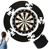 qhklew Dart Catchring Surround, 5 Teiliger Dartscheiben Einfassung, Dartscheibe Schutzring, Einfache Montage für Zuhause & Outdoor, Verhindern WandschäDen mit Der Dartscheibe Surround Ring