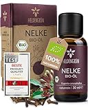 Heldengrün® BIO Nelkenöl [100% NATURREIN] Nelkenöl zum Einnhemen - Echtes Gewürznelkenöl - Ätherisches Nelkenöl Zahnschmerzen - Clove Oil
