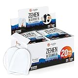 HELLO HEAT -Warmpack- 20 Paar Zehenwärmer I Schuhheizung mit 7 Stunden Wärmedauer I Sofort wärmende Einlegesohle I Fusswärmer für Schuhe, Ski-Schuhe & Snowboard-Boots I Fuß-Pads Wärmekissen