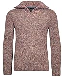 RAGMAN Herren Troyer-Strickpullover Tweed Bordeaux-169, 3XL