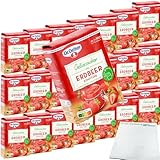 usy Bundle für Dr. Oetker Gelierzucker 2zu1 für Erdbeer Konfitüre VPE (21x500g Packung) + usy Block